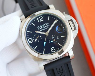 Panerai Luminor BiTempo GMT 44*13mm Seagull Movement Blue Face Watch